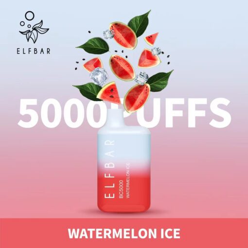 ELFBAR BC5000 WATERMELON ICE DISPOSABLE 5000 PUFFS