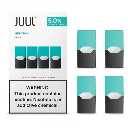 Juul Pod Menthol 5% Nicotine 4 Pack USA